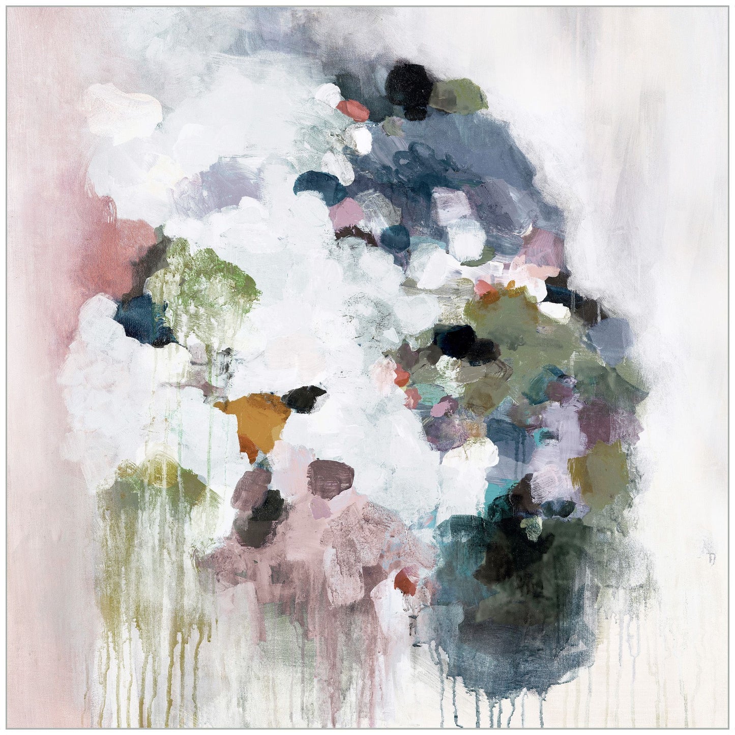 Chromatic Essence: A Symphony of Green, Pink, and White