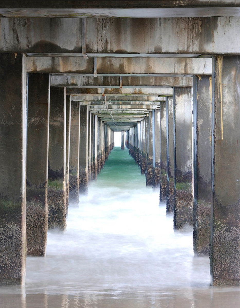 Under the Pier, 21" x 27", Unframed