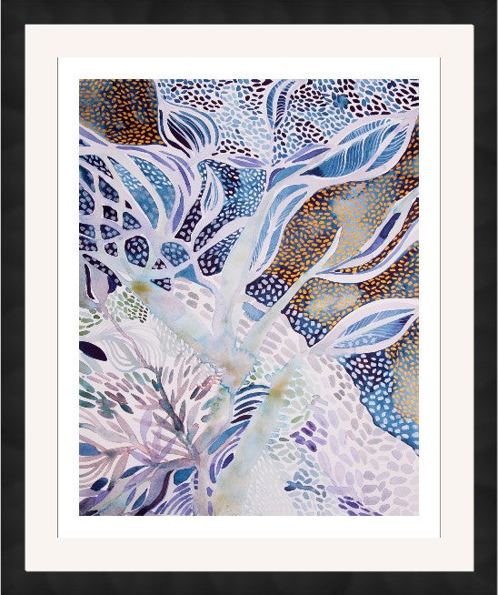 Underwater Abstract I, 31" x 37", Black frame