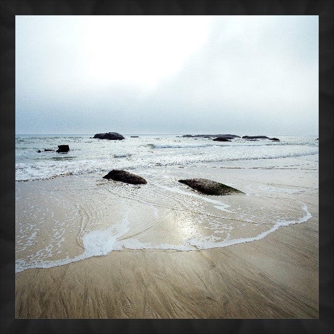 Graceful Tide, 30" x 30", Black frame