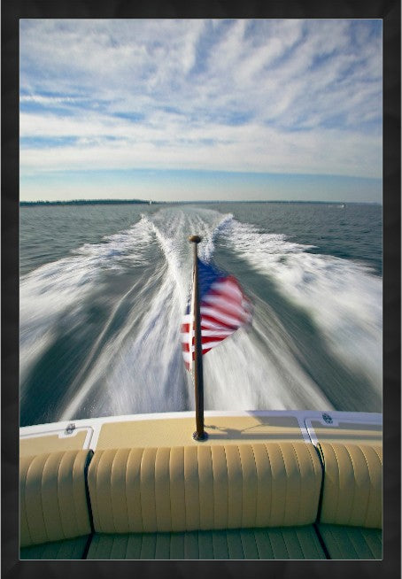 Sovereign Wake, 29" x 43", Black frame