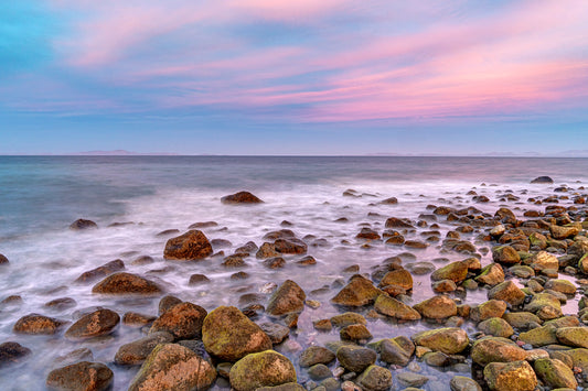 Golden Horizon – Sunset Over El Cajete’s Coastal Serenity