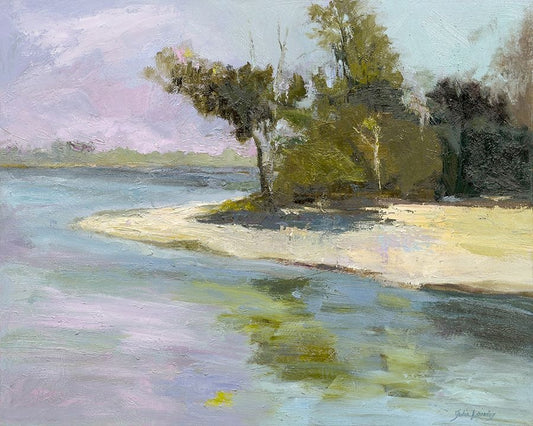 Isle of Serenity – A Tranquil Escape in Oil