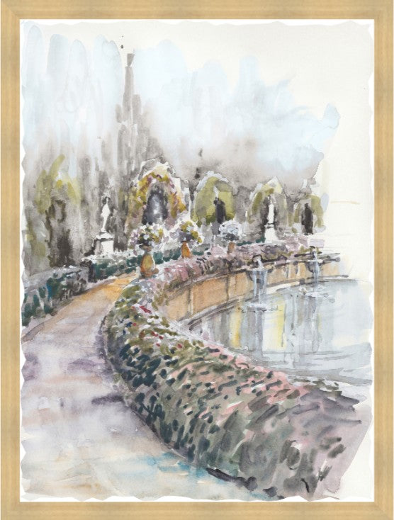 Meandering Haven, 31" x 41", Blonde Maple wood frame