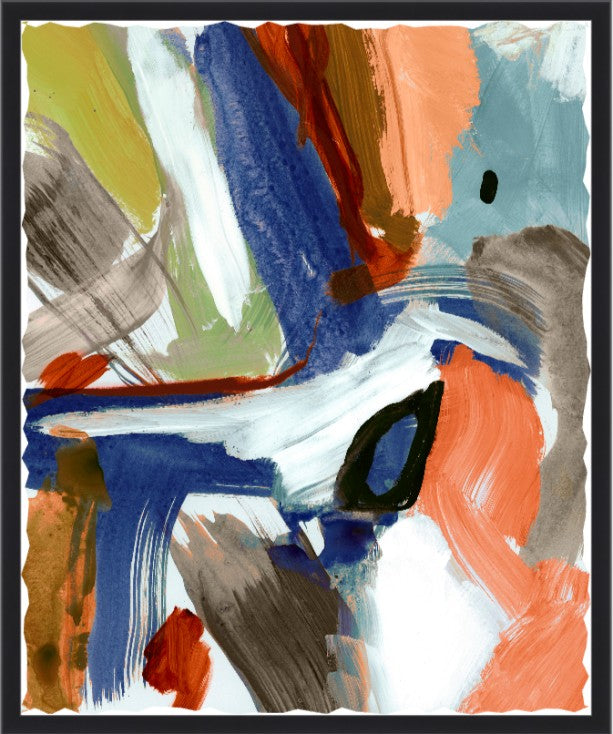Chromatic Energy, 30" x 36", Black frame