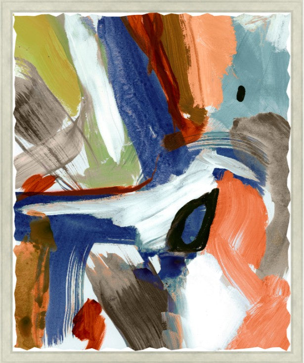 Chromatic Energy, 30" x 36", Silver frame