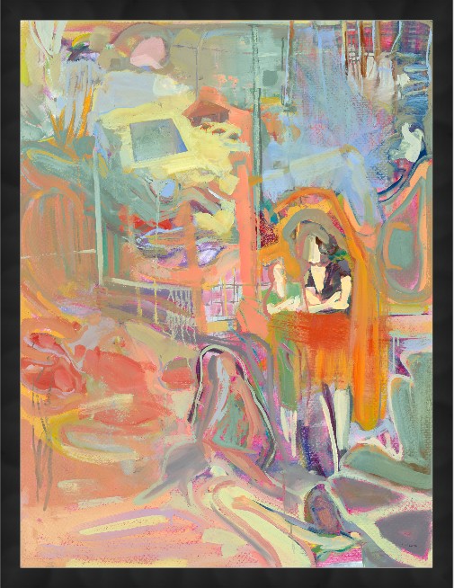 Receiving Dock, 31" x 41", Black frame