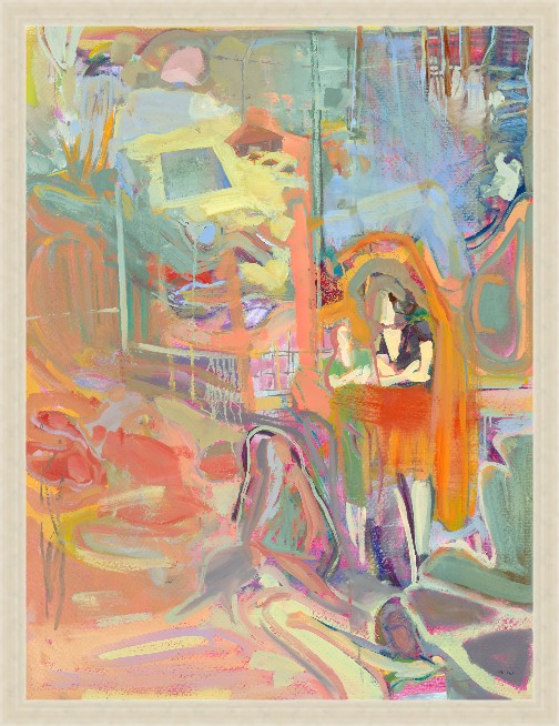 Receiving Dock, 31" x 41", Silver frame