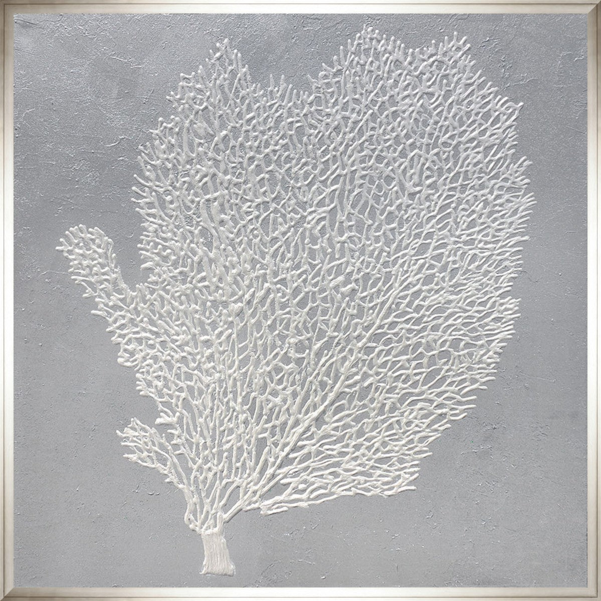 Fragile Reef 16" x 16" Silver frame