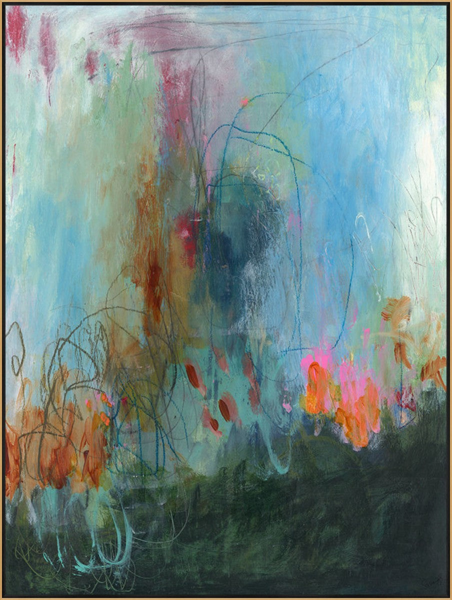 Tangent Flux 24" x 32" Gold frame