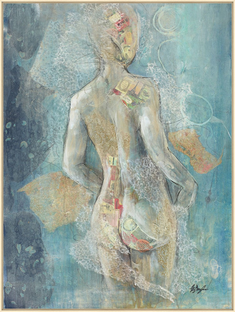 Dreamy Figure I, 36" x 48", Wood frame