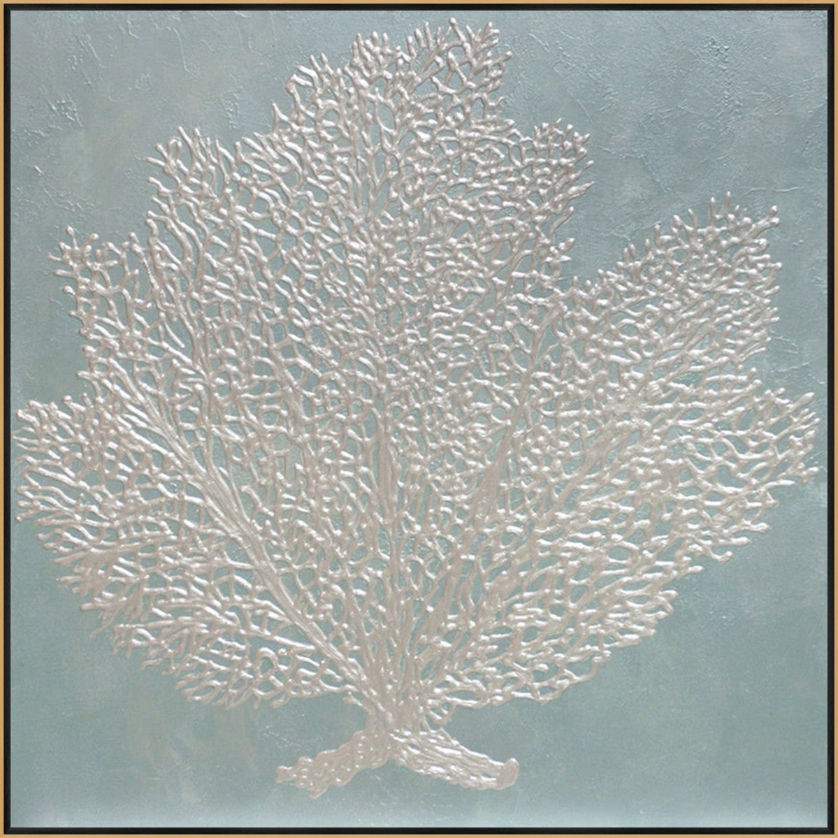 Ocean Relic 24" x 24" Gold frame