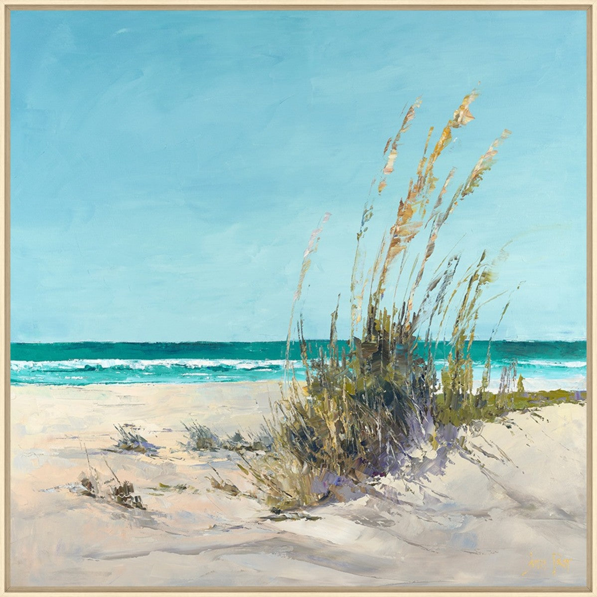 Saltwind Rise 30" x 30" Wood frame