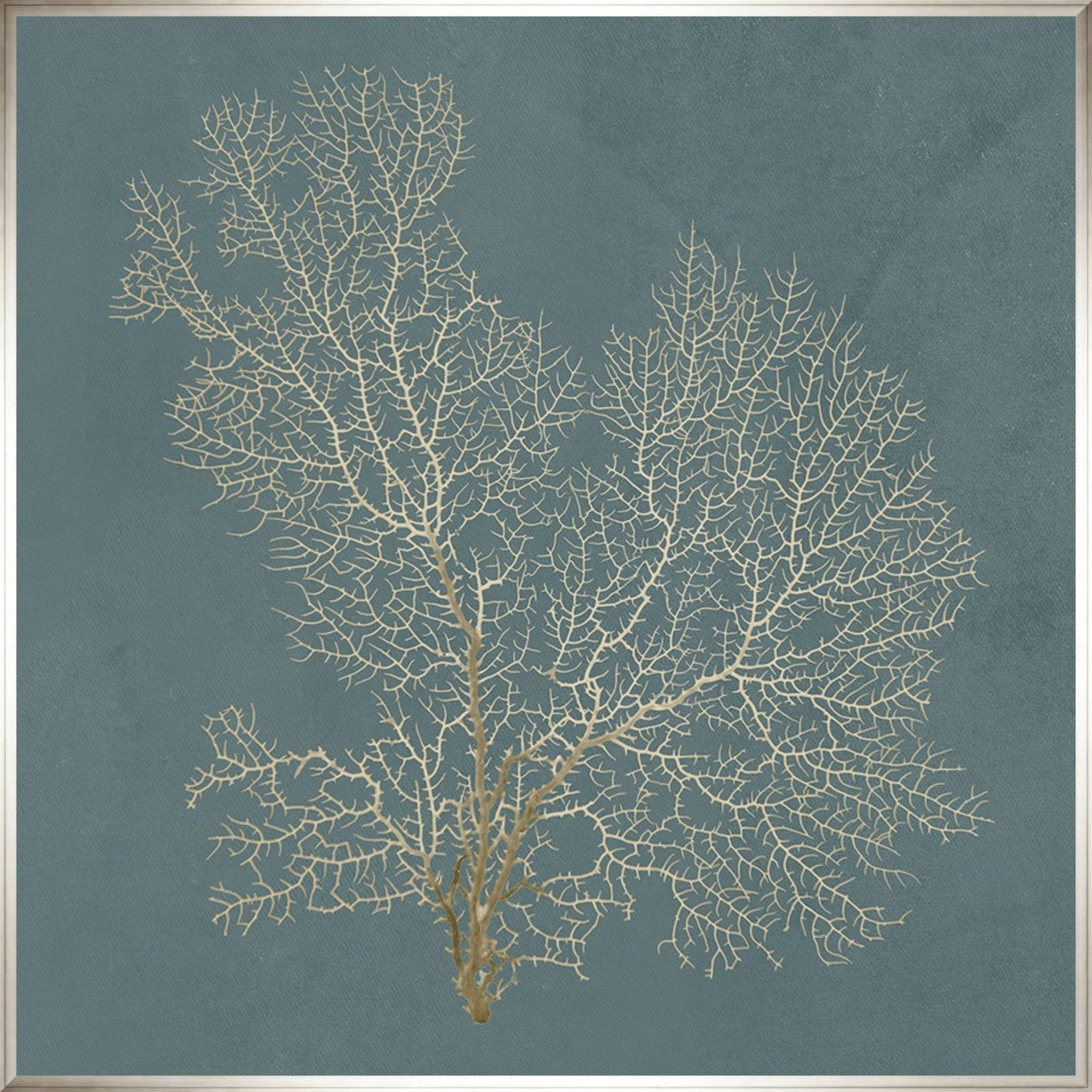 Ocean Lace I 24" x 24" Silver frame