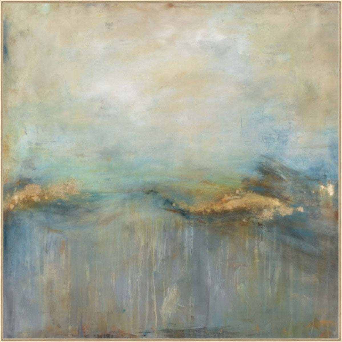 Earthen Rhyme 54" x 54" Wood frame