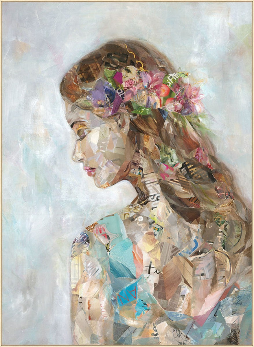 Female Portrait, 54" x 74", Wood frame