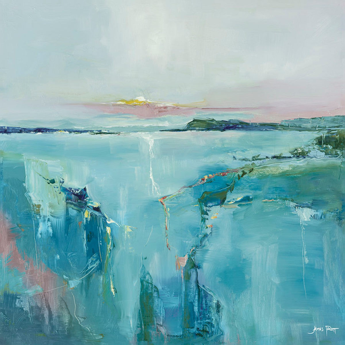 Lunar Tide 54" x 54" Unframed frame