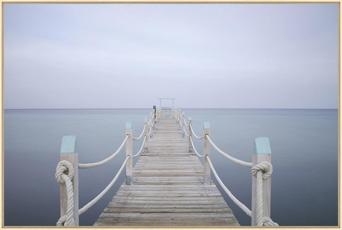Foggy Passage 45" x 30" Wood frame