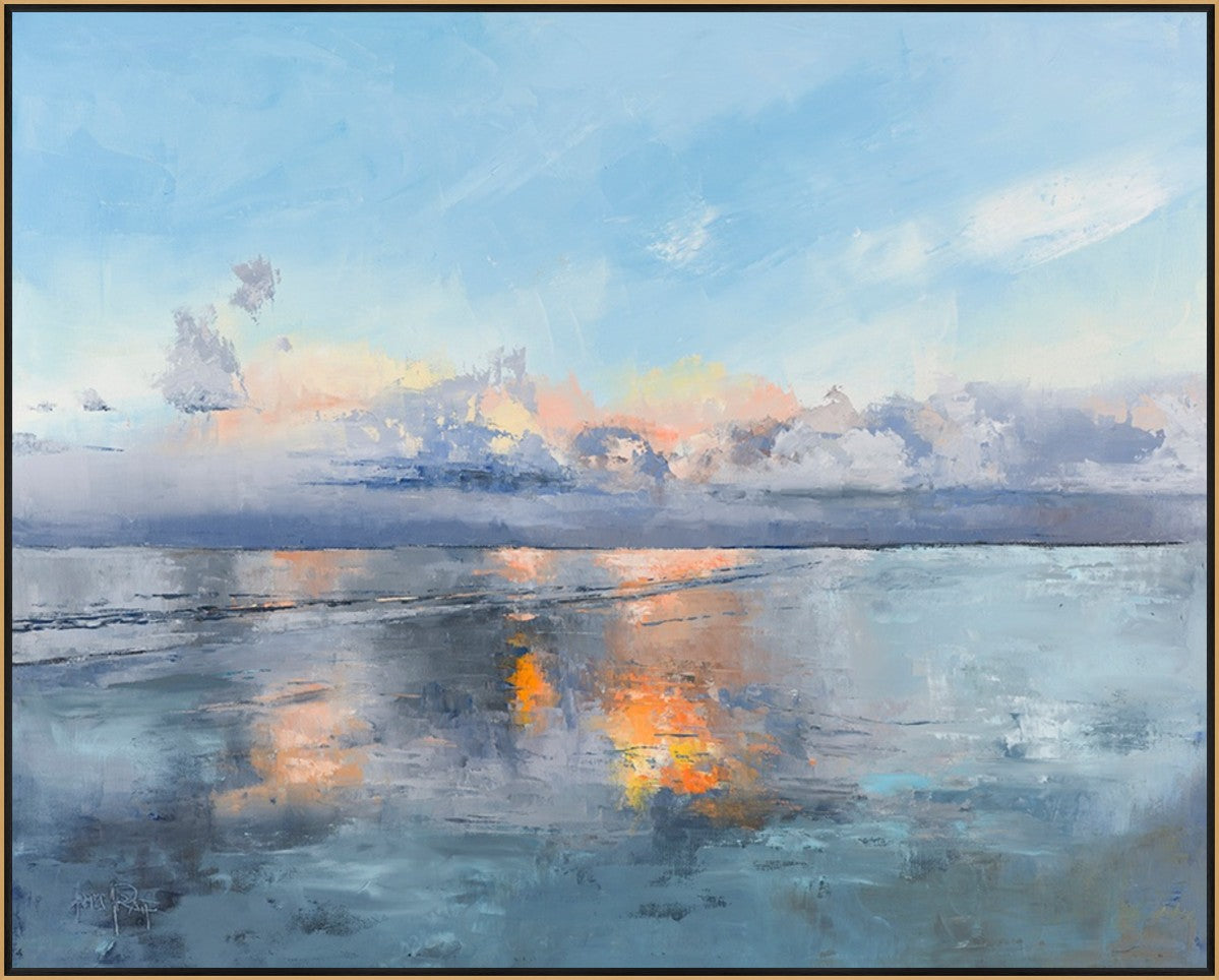 Ember Glow 30" x 24" Gold frame