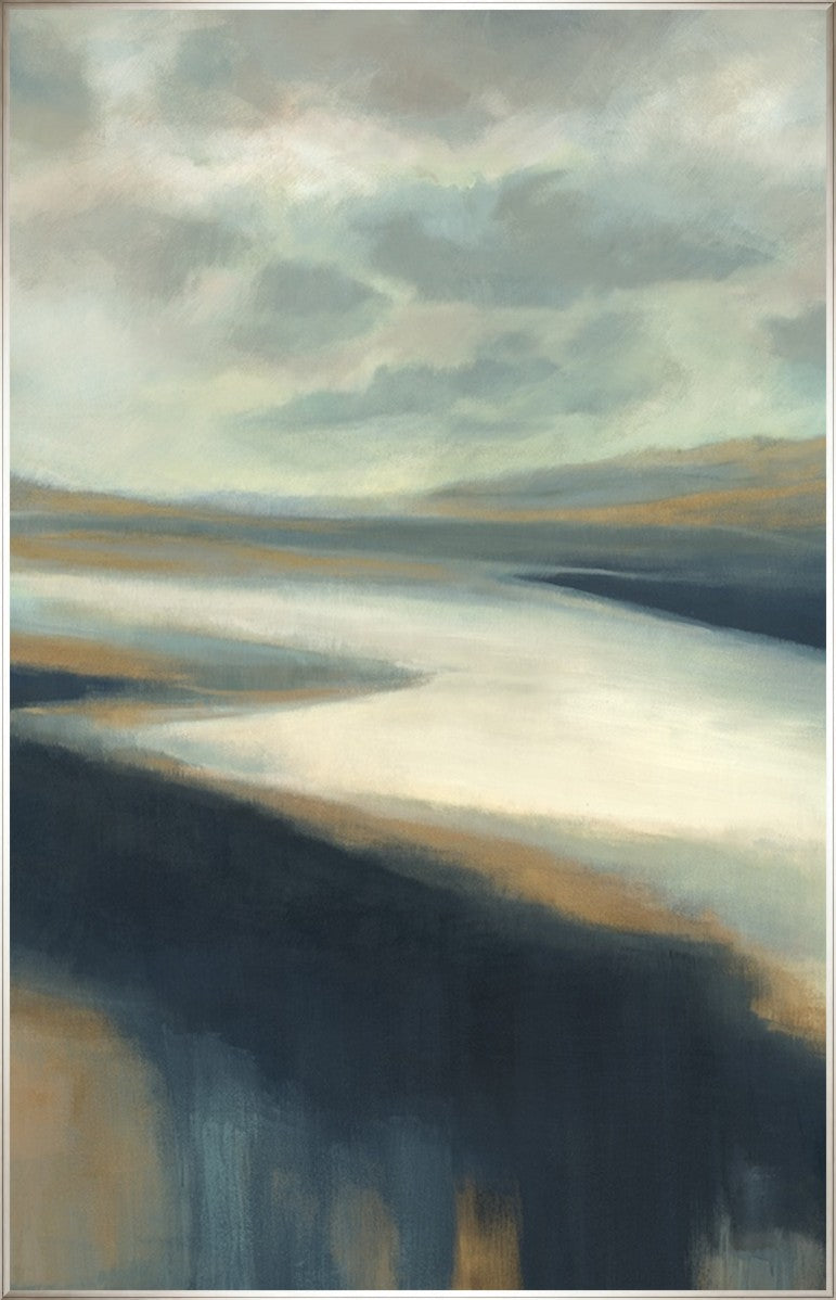 Serenity's Bend II, 30" x 47", Silver frame
