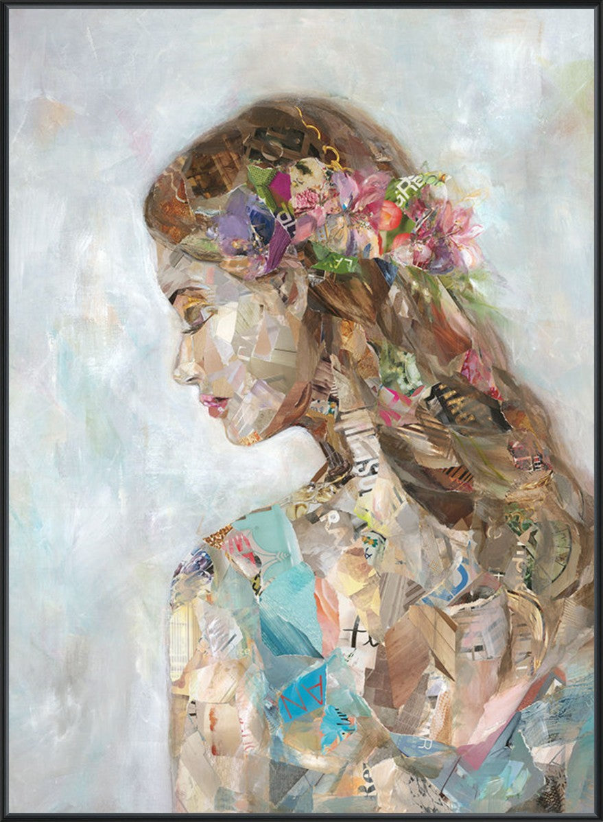 Female Portrait, 24" x 33", Black frame