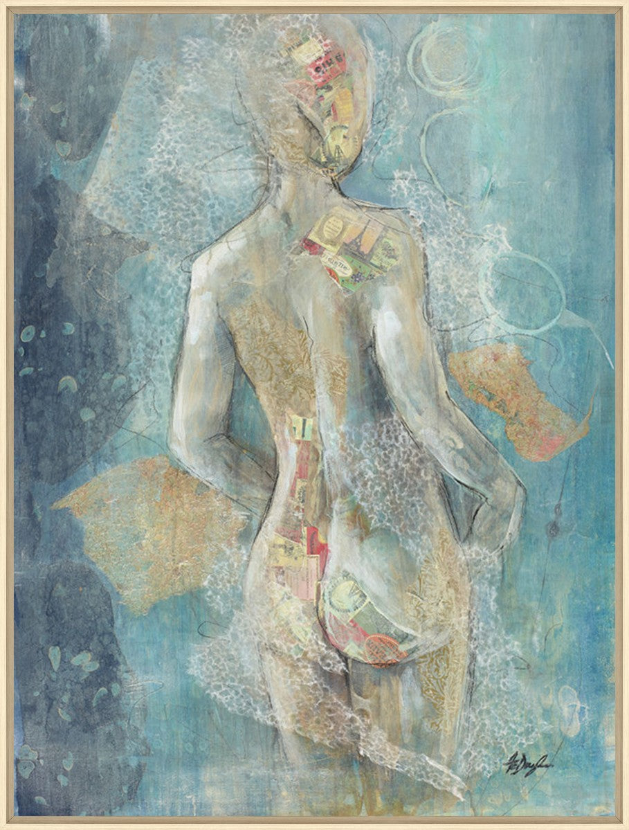 Dreamy Figure I, 24" x 32", Wood frame