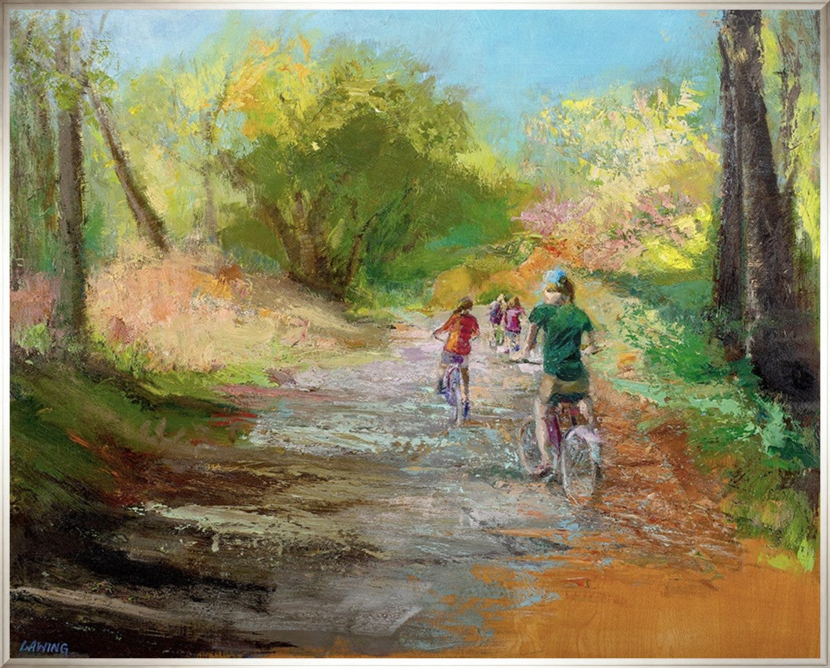 Whispers of the Trail 30" x 24" Silver frame