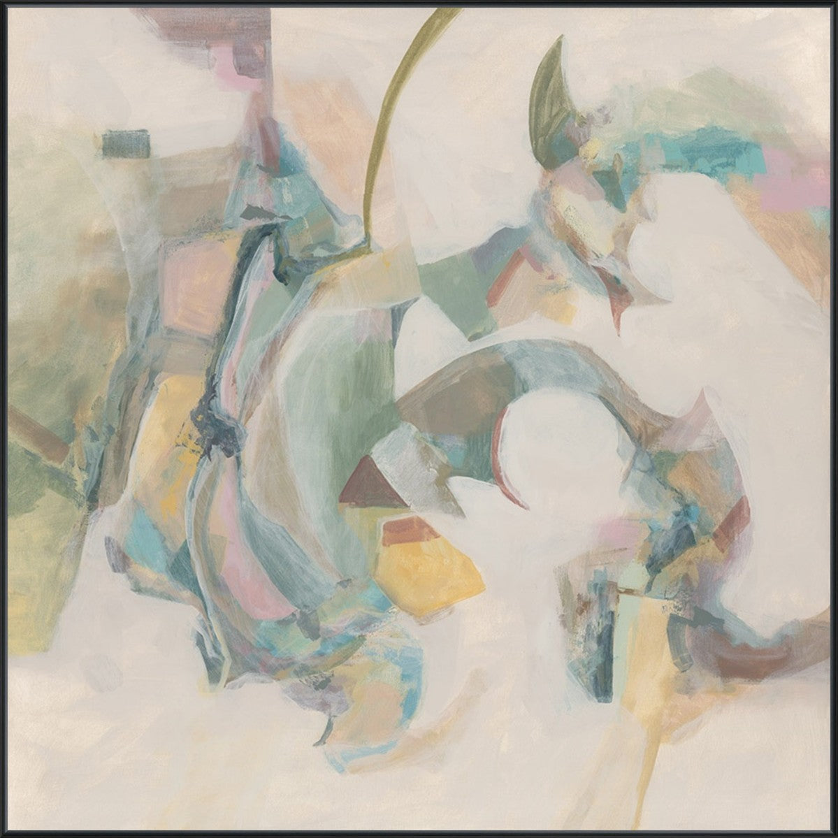 Whispering Current 40" x 40" Black frame