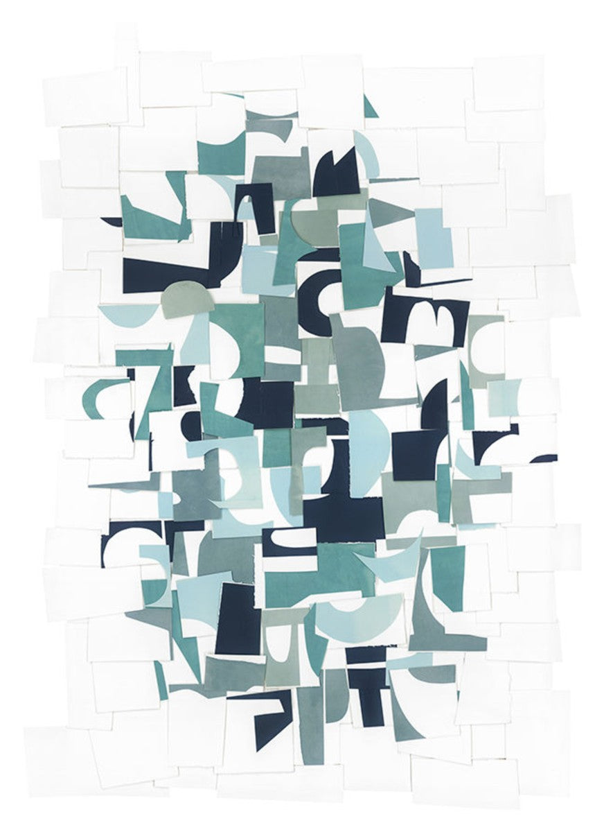 Paper Collage, 24" x 33", Unframed