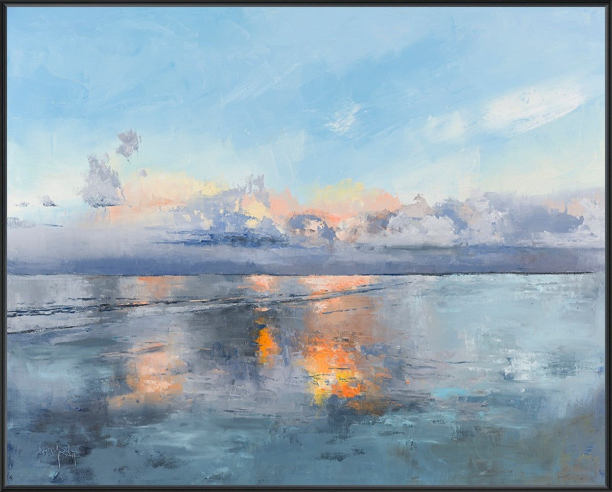 Ember Glow 30" x 24" Black frame