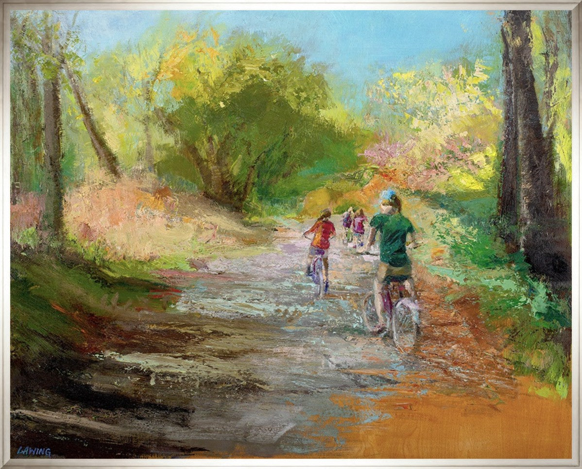 Whispers of the Trail 20" x 16" Silver frame