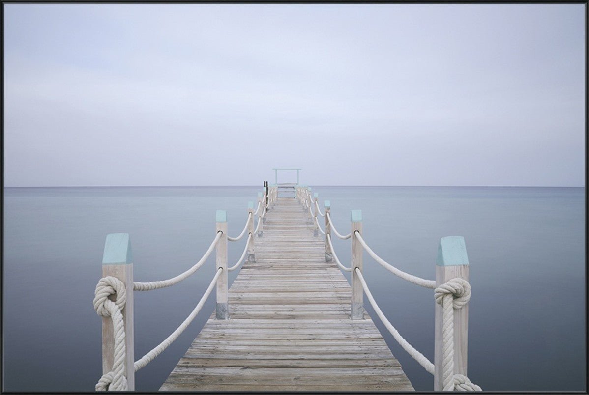 Foggy Passage 45" x 30" Black frame
