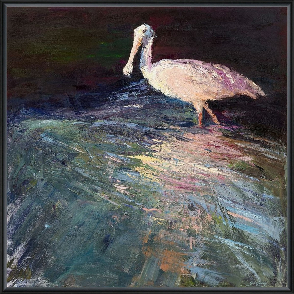 Nocturne Elegance 16" x 16" Black frame