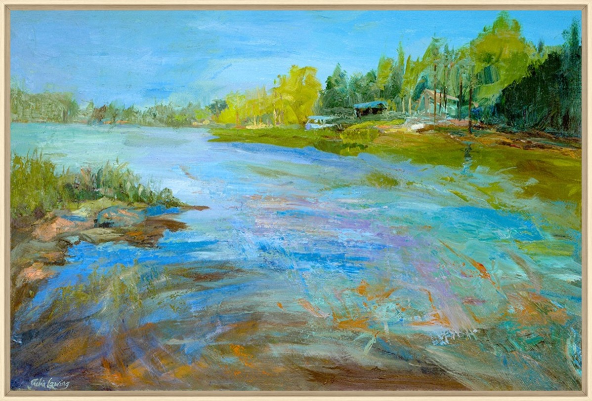 Tranquil Retreat 30" x 20" Wood frame