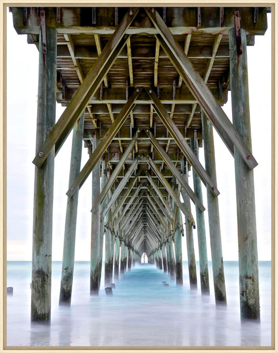 End of the Pier, 21" x 27", Wood frame