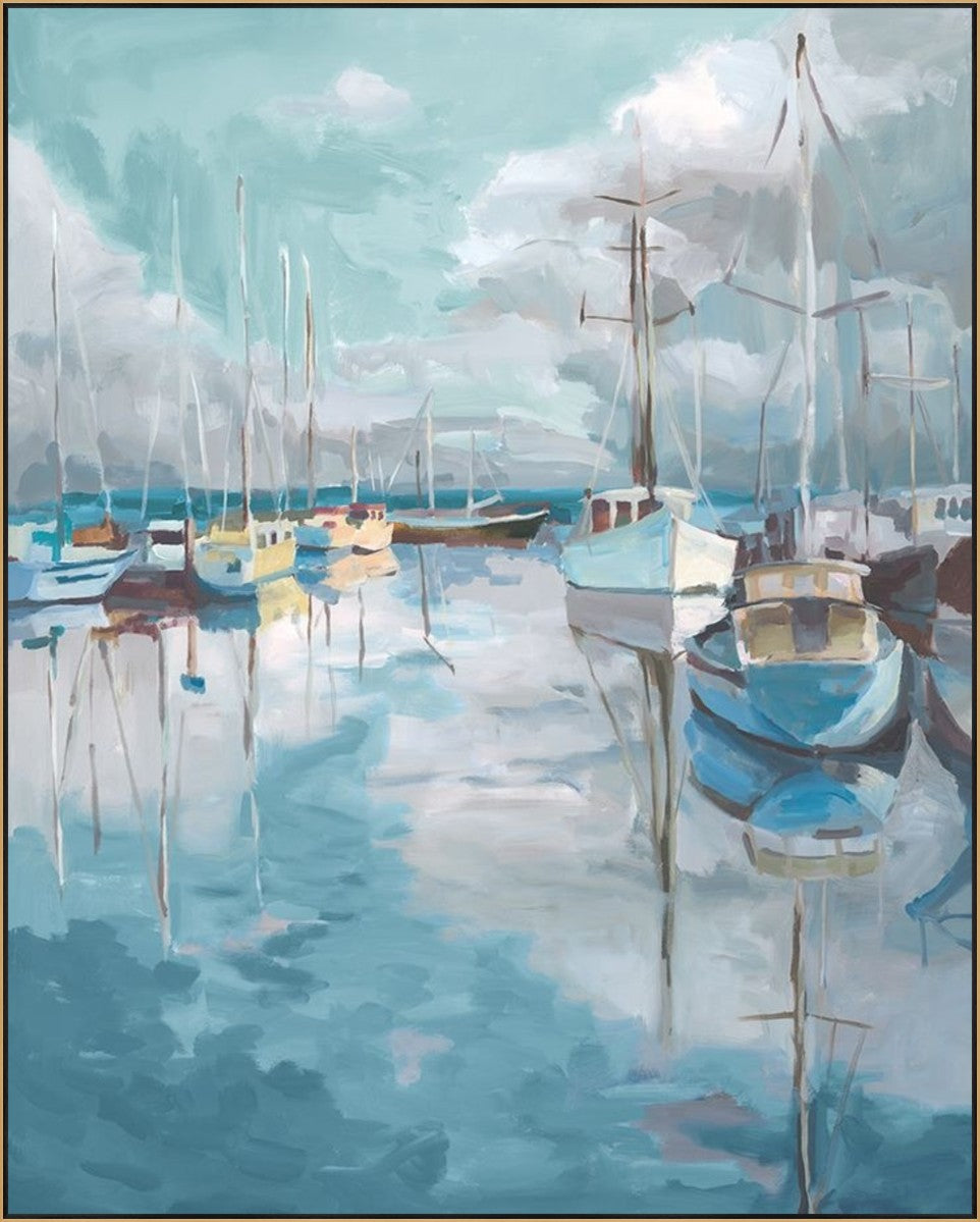 Marina Reverie 36" x 45" Gold frame