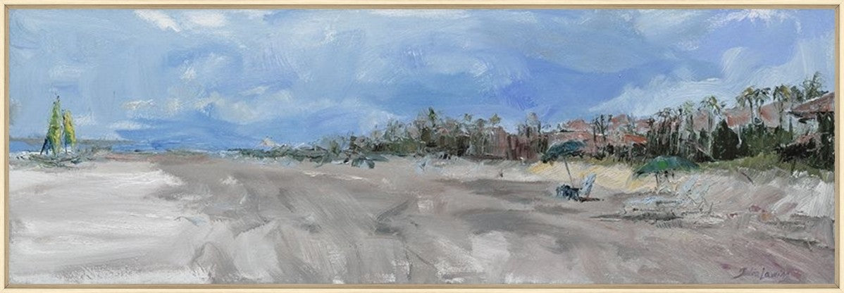 Coastal Escape 48" x 16" Wood frame