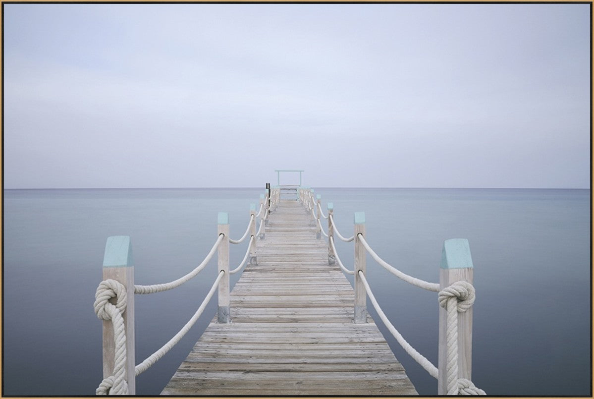 Foggy Passage 45" x 30" Gold frame