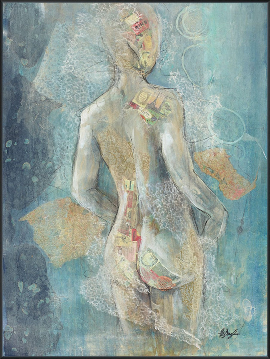 Dreamy Figure I, 36" x 48", Black frame
