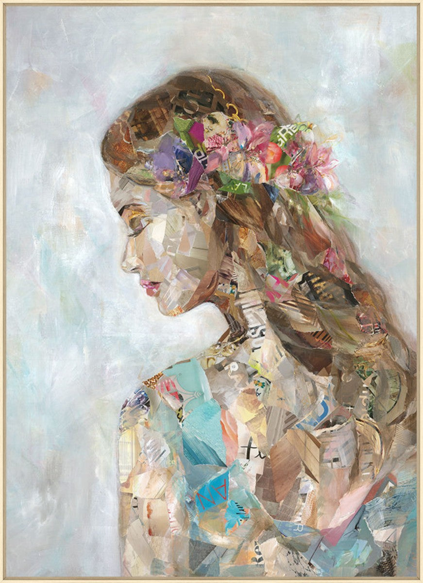 Female Portrait, 36" x 50", Wood frame