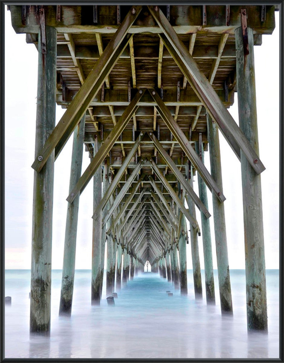 End of the Pier, 21" x 27", Black frame