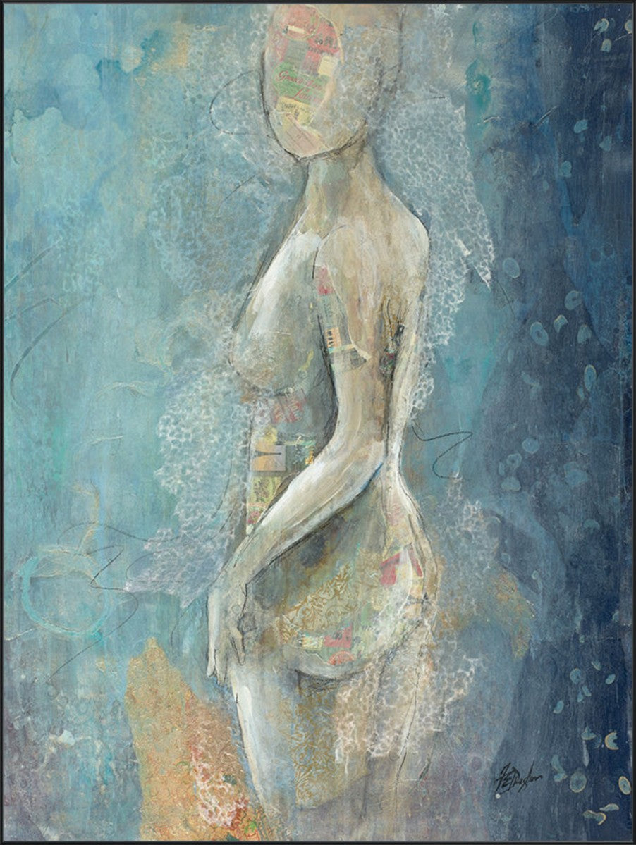 Dreamy Figure II, 54" x 72", Black frame