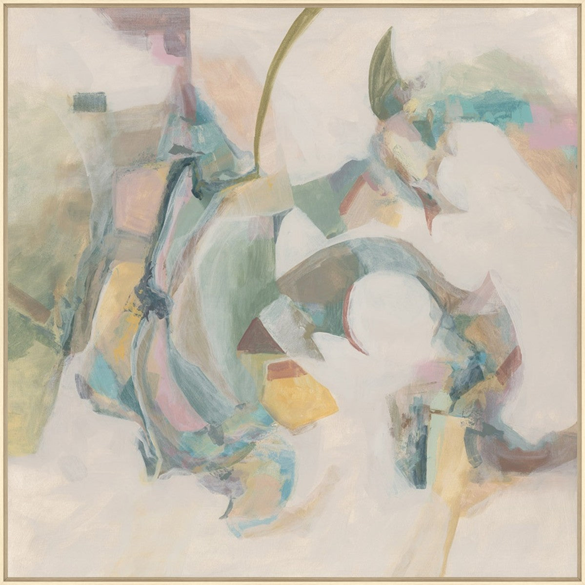 Whispering Current 40" x 40" Wood frame