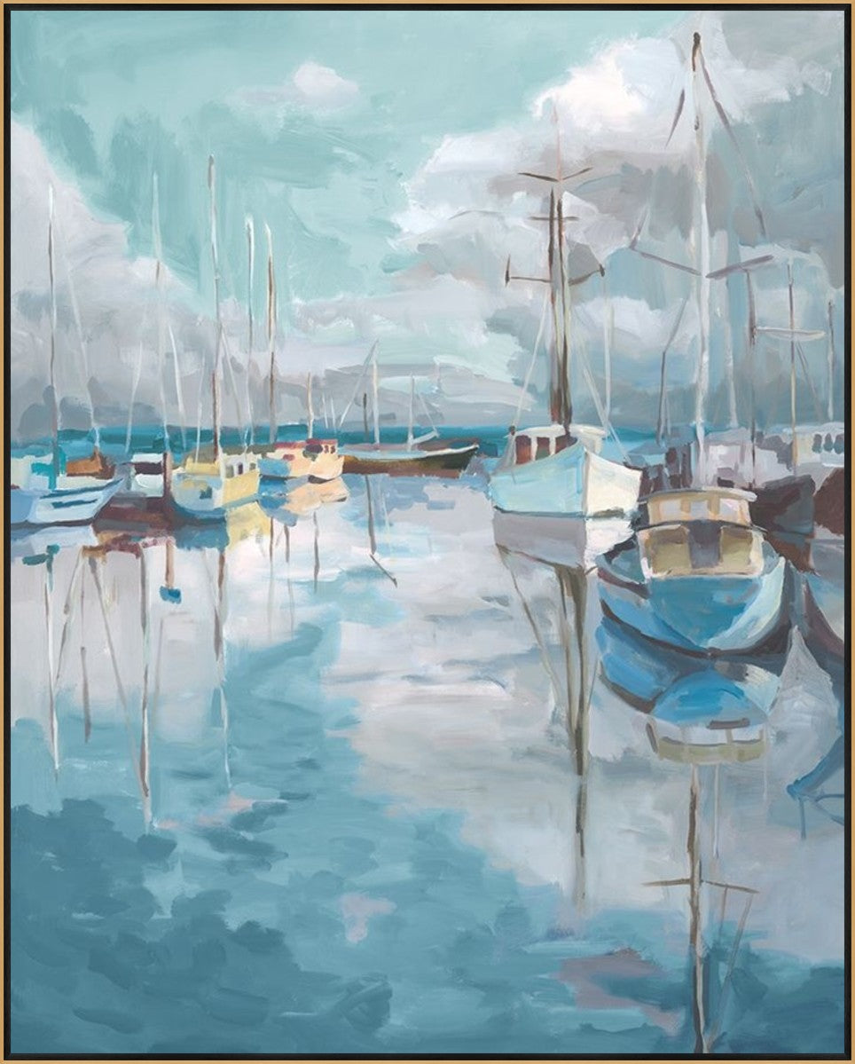 Marina Reverie 24" x 30" Gold frame