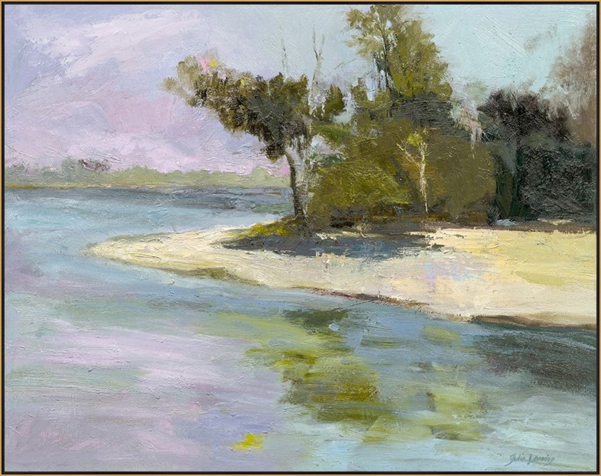 Isle of Serenity 38" x 30" Gold frame