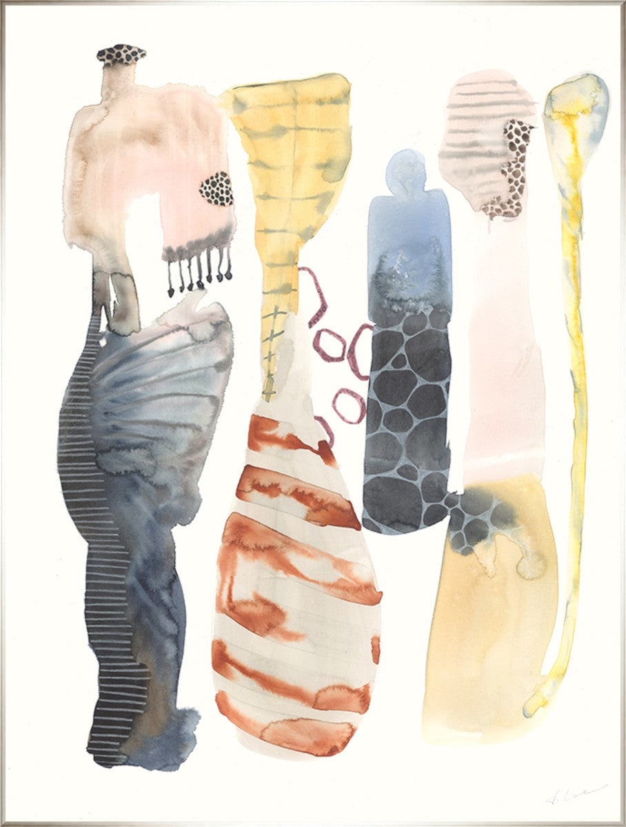 Natural Watercolor II, 40" x 53", Silver frame
