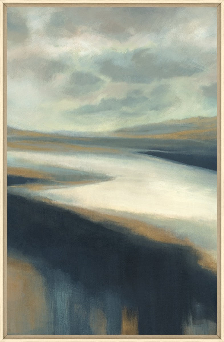 Serenity's Bend II, 16" x 25", Blonde Maple wood frame