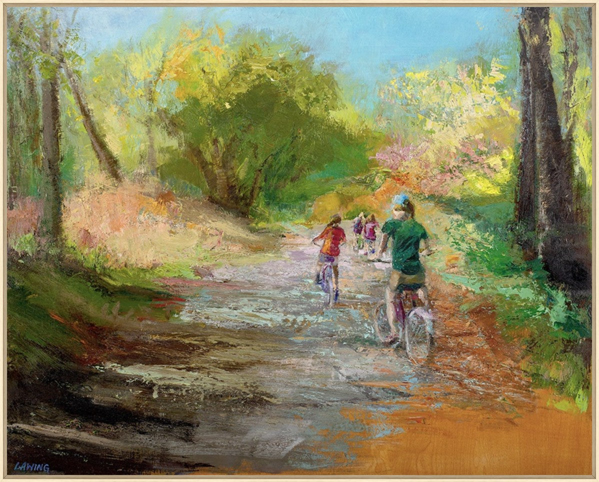 Whispers of the Trail 45" x 36" Wood frame