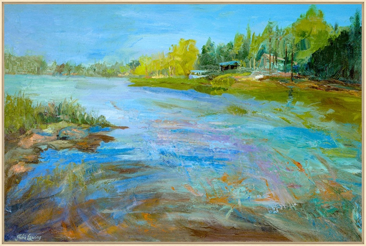 Tranquil Retreat 45" x 30" Wood frame