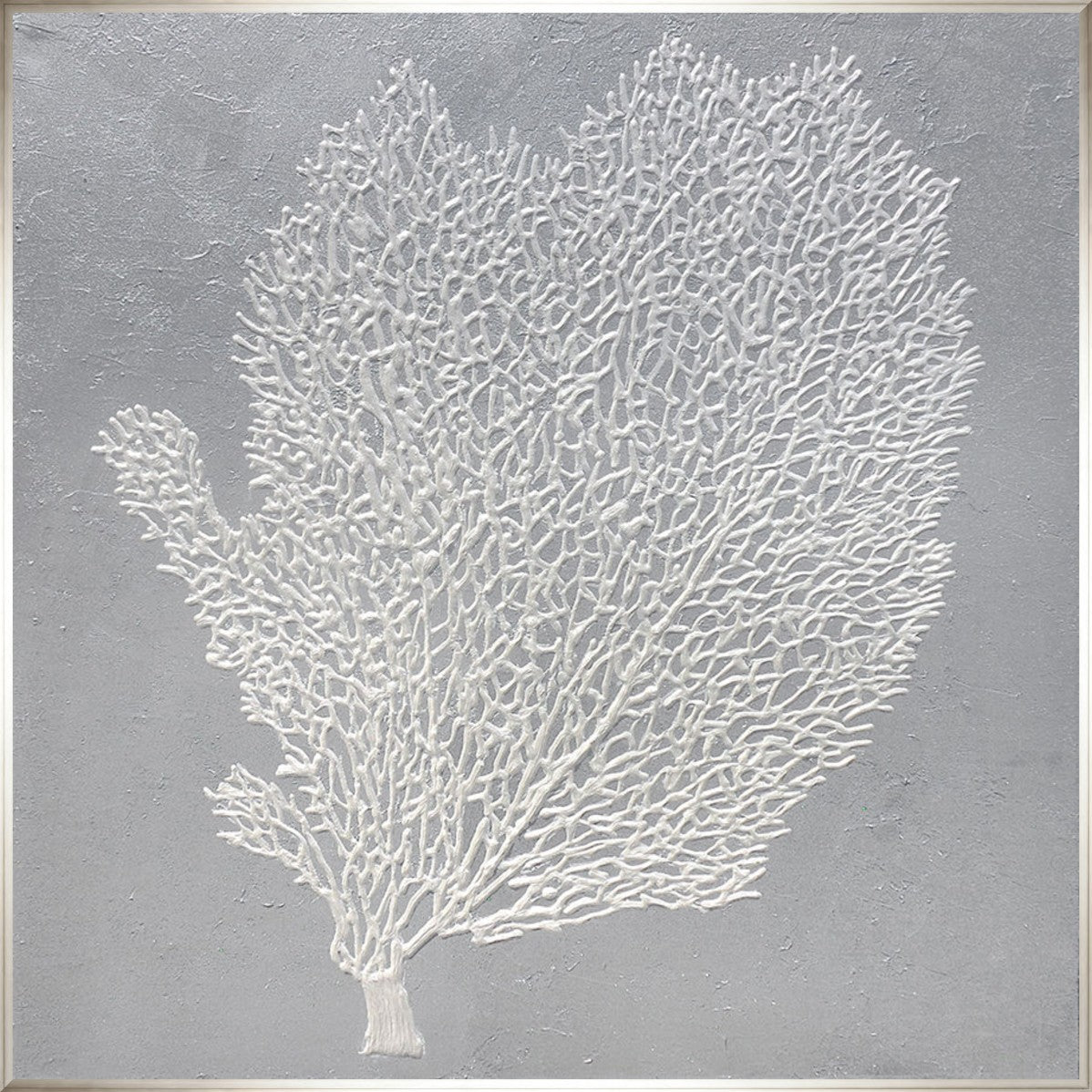 Fragile Reef 30" x 30" Silver frame